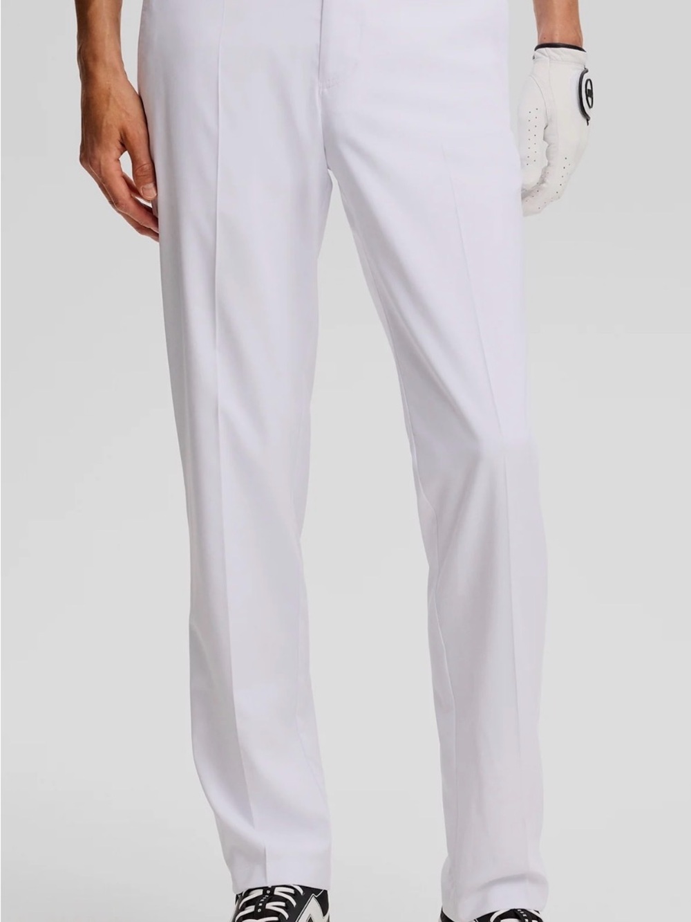 J.Lindeberg White Straight-Leg Golf Trousers